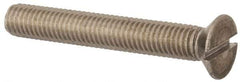 Value Collection - M8x1.25, 55mm OAL Slotted Drive Machine Screw - Flat Head, Grade 316 & A4 Stainless Steel, Uncoated, Without Washer - Eagle Tool & Supply