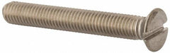 Value Collection - M8x1.25 Metric Coarse, 60mm OAL Slotted Drive Machine Screw - Flat Head, Grade 316 & A4 Stainless Steel, Uncoated, Without Washer - Eagle Tool & Supply