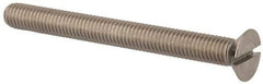 Value Collection - M8x1.25 Metric Coarse, 80mm OAL Slotted Drive Machine Screw - Flat Head, Grade 316 & A4 Stainless Steel, Uncoated, Without Washer - Eagle Tool & Supply