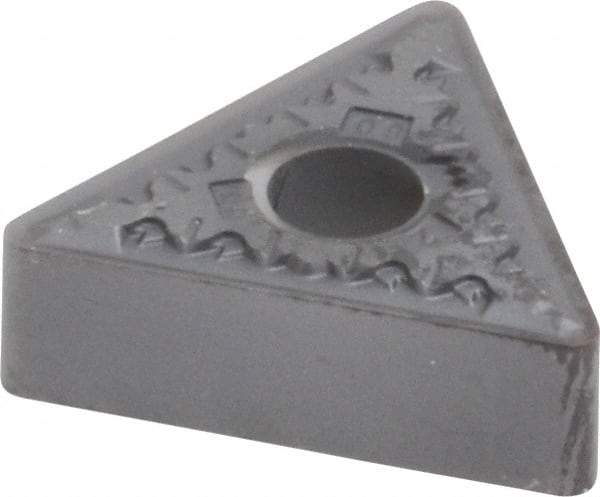 Kennametal - TNMG332 FP Grade KC5010 Carbide Turning Insert - TiAlN Finish, 60° Triangle, 3/8" Inscr Circle, 3/16" Thick, 1/32" Corner Radius - Eagle Tool & Supply