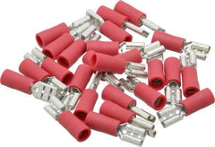 Ideal - 22 to 18 AWG, Vinyl, Fully Insulated, Female Wire Disconnect - Red, cUL Listed, RoHS Compliant, UL Listed - Eagle Tool & Supply