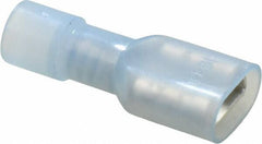Ideal - 16 to 14 AWG, Vinyl, Fully Insulated, Female Wire Disconnect - 1/4 Inch Wide Tab, Blue, cUL Listed, RoHS Compliant, UL Listed 774A - Eagle Tool & Supply
