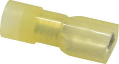 Ideal - 12 to 10 AWG, Vinyl, Fully Insulated, Female Wire Disconnect - 1/4 Inch Wide Tab, Yellow, cUL Listed, RoHS Compliant, UL Listed 774A - Eagle Tool & Supply
