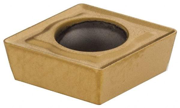 Kennametal - CPMT21.51 MF Grade KC725M Carbide Milling Insert - TiN/TiCN/TiN Finish, 0.0937" Thick, 1/4" Inscribed Circle, 0.4mm Corner Radius - Eagle Tool & Supply