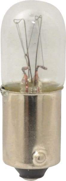 Eaton Cutler-Hammer - 2.4 Watt, 120 Volt, Incandescent Miniature & Specialty T3-1/4 Lamp - Bayonet Base, 2 to 4.999 Equivalent Range, Warm (1,000 to 3,000), Dimmable, 1-1/4" OAL - Eagle Tool & Supply
