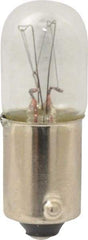 Eaton Cutler-Hammer - 2.4 Watt, 120 Volt, Incandescent Miniature & Specialty T3-1/4 Lamp - Bayonet Base, 2 to 4.999 Equivalent Range, Warm (1,000 to 3,000), Dimmable, 1-1/4" OAL - Eagle Tool & Supply