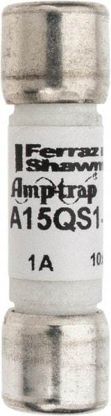 Ferraz Shawmut - 150 VAC/VDC, 1 Amp, Fast-Acting Semiconductor/High Speed Fuse - Clip Mount, 1-1/2" OAL, 100 at AC, 50 at DC kA Rating, 13/32" Diam - Eagle Tool & Supply