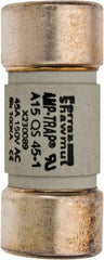 Ferraz Shawmut - 150 VAC/VDC, 45 Amp, Fast-Acting Semiconductor/High Speed Fuse - Clip Mount, 50.8mm OAL, 100 at AC, 50 at DC kA Rating, 13/16" Diam - Eagle Tool & Supply