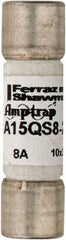 Ferraz Shawmut - 150 VAC/VDC, 8 Amp, Fast-Acting Semiconductor/High Speed Fuse - Clip Mount, 1-1/2" OAL, 100 at AC, 50 at DC kA Rating, 13/32" Diam - Eagle Tool & Supply