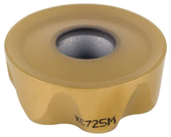 Kennametal - RCGT2006M0 Grade KCPK30 Carbide Milling Insert - TiN/TiCN/Al2O3 Finish, 1/4" Thick, 20mm Inscribed Circle - Eagle Tool & Supply