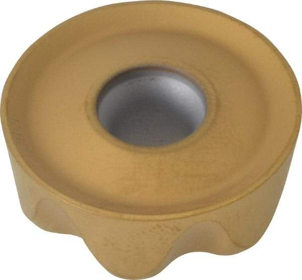 Kennametal - RCGT86 Grade KC725M Carbide Milling Insert - TiN/TiCN/TiN Finish, 0.3748" Thick, 1" Inscribed Circle - Eagle Tool & Supply