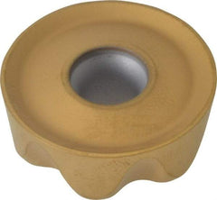 Kennametal - RCGT86 Grade KC725M Carbide Milling Insert - TiN/TiCN/TiN Finish, 0.3748" Thick, 1" Inscribed Circle - Eagle Tool & Supply