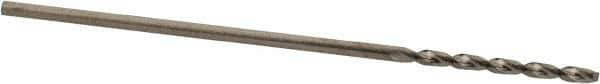 Guhring - #68 130° High Speed Steel Jobber Drill - Bright Finish, Right Hand Cut, Parabolic Flute, Straight Shank, 30mm OAL, Standard Point - Eagle Tool & Supply