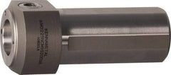 Kennametal - Neutral Cut, KM3225 Modular Connection, Round Shank Lathe Modular Clamping Unit - 1-1/4" Square Shank Diam, 3.54" OAL, Through Coolant, Series NCM-SS Round Shank Standard Length - Exact Industrial Supply