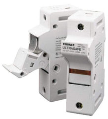 Ferraz Shawmut - 2 Pole, 600 VAC/VDC, 60 Amp, DIN Rail Mount Fuse Holder - Compatible with J Class, 58mm Long x 2.56 Inch Wide and 22mm Diameter Fuse - Eagle Tool & Supply