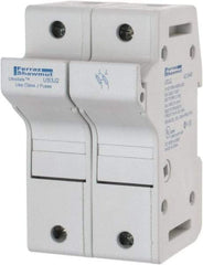 Ferraz Shawmut - 2 Pole, 600 VAC/VDC, 30 Amp, DIN Rail Mount Fuse Holder - Compatible with J Class, 58mm Long x 2.56 Inch Wide and 22mm Diameter Fuse - Eagle Tool & Supply