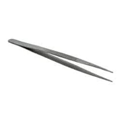 Value Collection - 5-11/16" OAL Diamond Tweezers - Medium Point - Eagle Tool & Supply