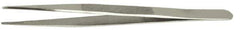 Value Collection - 6-5/16" OAL Diamond Tweezers - Broad Point - Eagle Tool & Supply