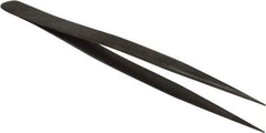 Value Collection - 5-11/16" OAL Diamond Tweezers - Fine Point - Eagle Tool & Supply