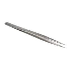 Value Collection - 6-13/32" OAL Diamond Tweezers - Medium Point - Eagle Tool & Supply