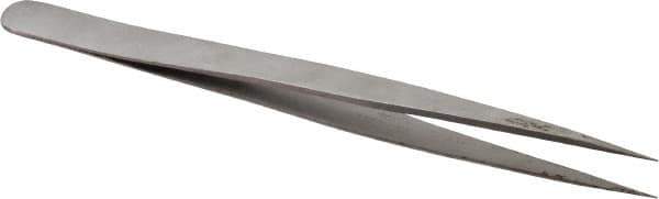 Value Collection - 5-5/16" OAL SS-SS Precision Tweezers - Long & Slim for Inside Reach - Eagle Tool & Supply