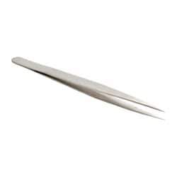 Value Collection - 5-5/16" OAL SS-SA Precision Tweezers - Long & Slim for Inside Reach - Eagle Tool & Supply