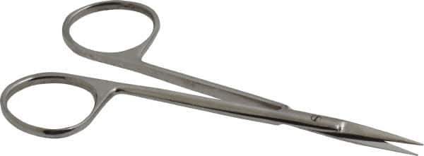 Value Collection - 4-1/2" OAL Stainless Steel Iris Scissors - Straight Handle, For General Purpose Use - Eagle Tool & Supply