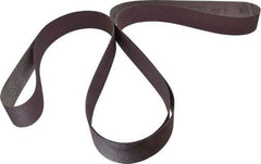 3M - 2" Wide x 132" OAL, 80 Grit, Aluminum Oxide Abrasive Belt - Aluminum Oxide, Medium, Coated, X Weighted Cloth Backing, Series 341D - Eagle Tool & Supply
