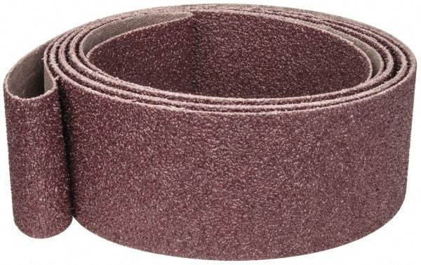 3M - 2" Wide x 132" OAL, 36 Grit, Aluminum Oxide Abrasive Belt - Aluminum Oxide, Very Coarse, Coated, X Weighted Cloth Backing, Series 341D - Eagle Tool & Supply