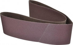 3M - 4" Wide x 48" OAL, 60 Grit, Aluminum Oxide Abrasive Belt - Aluminum Oxide, Medium, Coated, X Weighted Cloth Backing, Series 341D - Eagle Tool & Supply