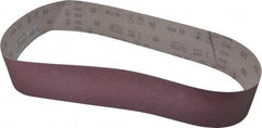 3M - 4" Wide x 60" OAL, 60 Grit, Aluminum Oxide Abrasive Belt - Aluminum Oxide, Medium, Coated, X Weighted Cloth Backing, Series 341D - Eagle Tool & Supply