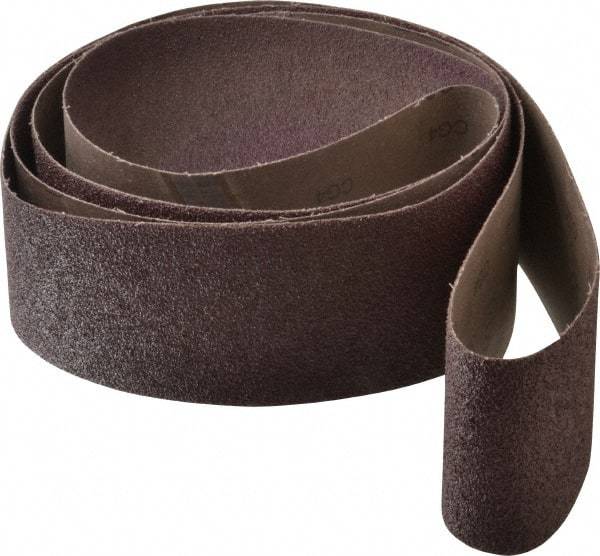 3M - 4" Wide x 132" OAL, 36 Grit, Aluminum Oxide Abrasive Belt - Aluminum Oxide, Very Coarse, Coated, X Weighted Cloth Backing, Series 341D - Eagle Tool & Supply