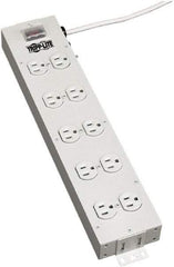 Tripp-Lite - 10 Outlets, 120 VAC15 Amps, 15' Cord, Power Outlet Strip - Keyhole, Tab Mount, 5-15 NEMA Configuration, 17-1/2" Strip - Eagle Tool & Supply