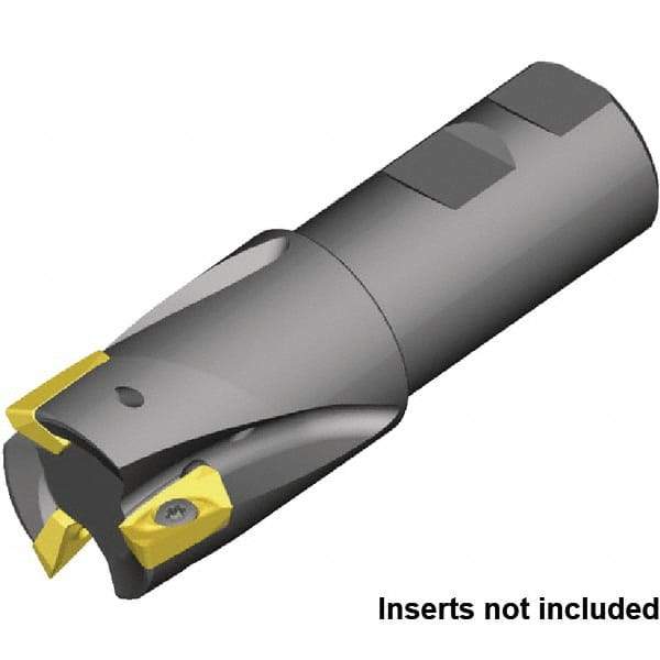 Kennametal - 40mm Cut Diam, 32mm Shank Diam, 110mm OAL, Indexable Square Shoulder End Mill - Weldon Shank, 0° Lead Angle - Eagle Tool & Supply