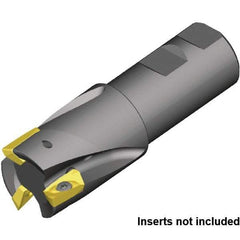 Kennametal - 40mm Cut Diam, 32mm Shank Diam, 110mm OAL, Indexable Square Shoulder End Mill - Weldon Shank, 0° Lead Angle - Eagle Tool & Supply
