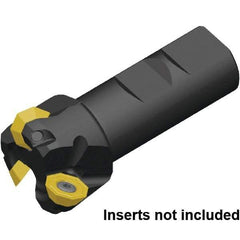 Kennametal - 40mm Cut Diam, 32mm Shank Diam, 110mm OAL, Indexable Square Shoulder End Mill - Weldon Shank - Eagle Tool & Supply