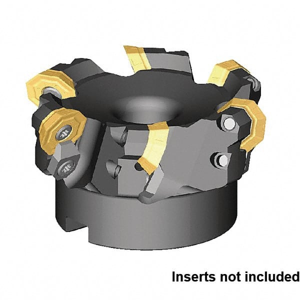 Kennametal - 80mm Cut Diam, 27mm Arbor Hole Diam, Indexable Square-Shoulder Face Mill - Eagle Tool & Supply