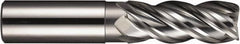 SGS - 3/4" Diam 4 Flute Solid Carbide 0.04" Corner Radius End Mill - Exact Industrial Supply