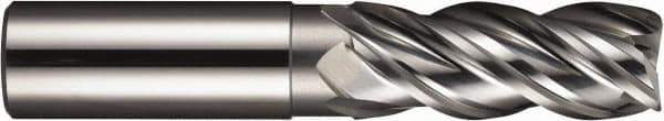 SGS - 10mm, 4 Flute, Single End, Solid Carbide, 1mm Corner Radius End Mill - 72mm OAL, Right Hand Flute, 10mm LOC, Right Hand Cut - Eagle Tool & Supply
