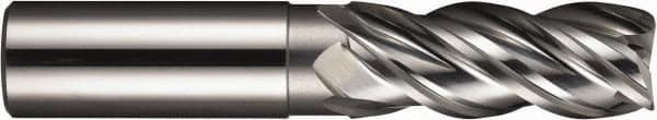 SGS - 1/2" Diam 4 Flute Solid Carbide 0.01" Corner Radius End Mill - Exact Industrial Supply