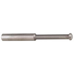 Accupro - 0.49" Cutter Head Diam, 1/32" Flat Width, 3" OAL, Solid Carbide, Single Right Hand Back Chamfer - Eagle Tool & Supply