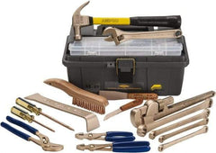 Ampco - 16 Piece Nonsparking Tool Set - Comes in Tool Box - Eagle Tool & Supply