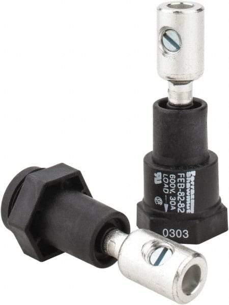 Ferraz Shawmut - 1 Pole, 600 VAC/VDC, 30 Amp, Inline Fuse Holder - Compatible with Midget Class, 1-1/2 Inch Long x 1 Inch Wide and 13/32 Inch Diameter Fuse - Eagle Tool & Supply