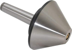 Value Collection - MT3 Taper Shank, 4.2" Head Diam Live Center - 1,200 Max RPM, 32mm Point Diam, 160mm Point Length, 800 Lb Max Workpc, Bull Nose Point - Eagle Tool & Supply