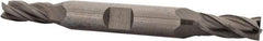 OSG - 9/32", 11/16" LOC, 3/8" Shank Diam, 3-3/8" OAL, 4 Flute, Solid Carbide Square End Mill - Double End, Uncoated, Spiral Flute, 30° Helix, Right Hand Cut, Right Hand Flute, Series 444 - Eagle Tool & Supply