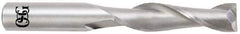 OSG - 1", 2-1/4" LOC, 1" Shank Diam, 5" OAL, 2 Flute, Solid Carbide Square End Mill - Single End, Uncoated, Spiral Flute, 30° Helix, Centercutting, Right Hand Cut, Right Hand Flute, Series 462 - Eagle Tool & Supply