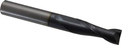 OSG - 3/8", 1-1/8" LOC, 3/8" Shank Diam, 3" OAL, 2 Flute, Solid Carbide Square End Mill - Single End, TiAlN Finish, Spiral Flute, 30° Helix, Centercutting, Right Hand Cut, Right Hand Flute, Series 462 - Eagle Tool & Supply