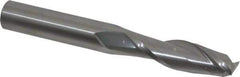 OSG - 5/8", 2-1/4" LOC, 5/8" Shank Diam, 5" OAL, 2 Flute, Solid Carbide Square End Mill - Single End, Uncoated, Spiral Flute, 30° Helix, Centercutting, Right Hand Cut, Right Hand Flute, Series 462 - Eagle Tool & Supply