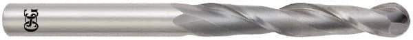 OSG - 3/4" Diam, 3" LOC, 2 Flute Solid Carbide Ball End Mill - Uncoated, Single End, 6" OAL, 3/4" Shank Diam, Spiral Flute - Eagle Tool & Supply
