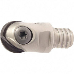 Iscar - 12mm Cut Diam, 28mm OAL, Indexable Ball Nose End Mill - 20mm Head Length, T08 Modular Connection, HCM-MM Toolholder, HBF-QF, HBR-QF, HCD-QF, HCR Insert - Eagle Tool & Supply